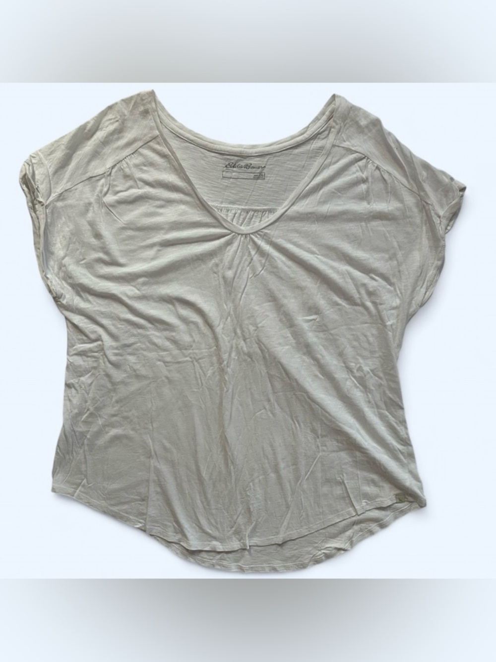 Eddie Bauer Short Sleeve T-Shirt in White Size 2XL